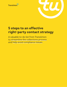 5 steps to an effective right-party contact strategy