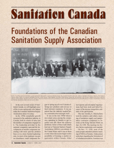 Foundations of the Canadian Sanitation Supply Association