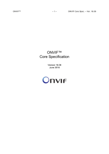 ONVIF™ Core Specification