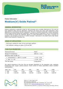 Niobium(V) Oxide Patinal - EMD Performance Materials