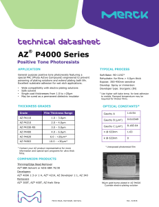 AZ P4000 Series - MicroChemicals GmbH