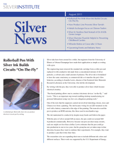 Silver News - Mines Management, Inc.
