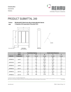 White Surface Mount Heating Manifold Cabinet