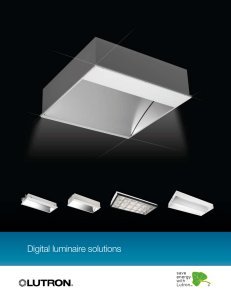 Digital luminaire solutions