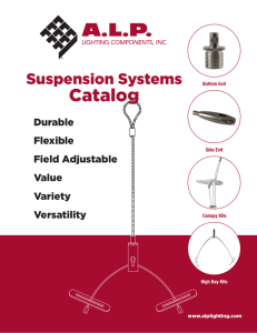 Suspension Systems - ALP Lighting Components
