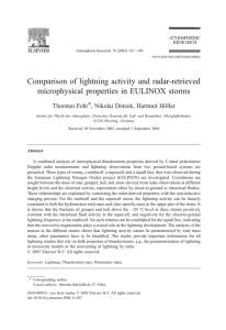 Comparison of lightning activity and radar-retrieved - eLib