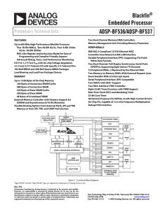 ADSP-BF536/ADSP-BF537 Blackfin® Embedded Processor