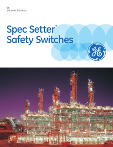 Spec Setter* Safety Switches
