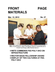 File - Federal Polytechnic Oko, Anambra State.