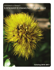 2010-2011 Catalog - Leeward Community College