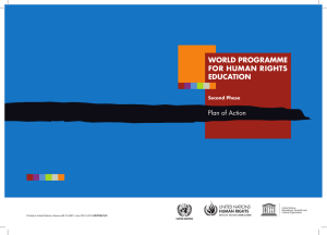 world programme for human rights education