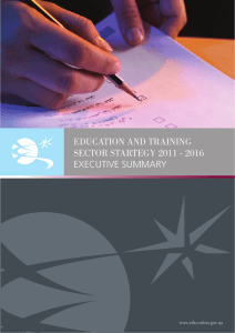 Education and Training Strategy