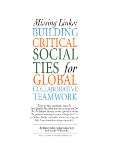 Missing Links: Building Critical Social Ties for