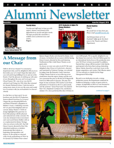 Theatre Newsletter15 - The College of Wooster