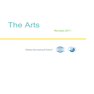 The Arts - Atlanta International School