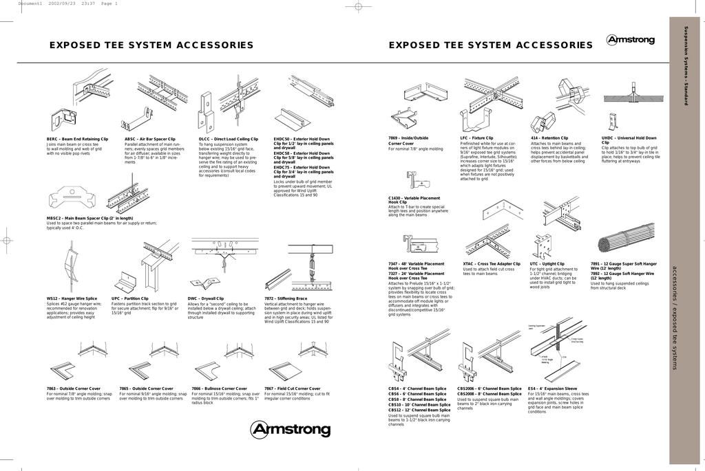 Ceiling System Accessories
