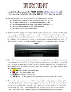 BIG RIG Running Lights Install Guide