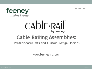 Cable Railing Assemblies