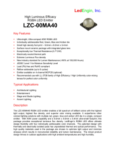 LZ Series - 5W Blue Data Sheet