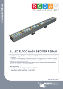 www .leaderlight.eu Architectural LL LED FLOOD WASH Z