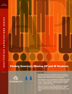 Finding America`s Missing AP and IB Students