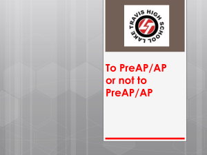 To PreAP or not to PreAP