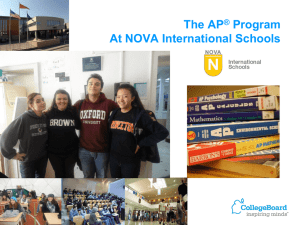 AP Presentation - Nova International Schools