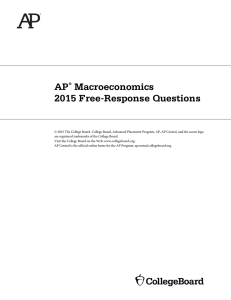 AP Macroeconomics 2015 Free-Response Questions