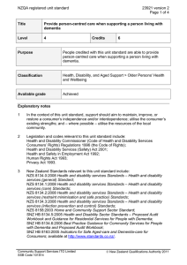 NZQA registered unit standard 23921 version 2 Page 1 of 4 Title