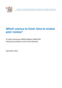 Which science to fund? Time to review peer review (in NZ)