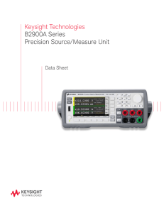 Keysight Technologies B2900A Series Precision Source/Measure Unit