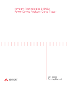 Keysight Technologies B1505A Power Device Analyzer/Curve Tracer