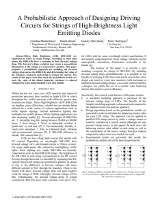 A Probabilistic Approach of Designing Driving Circuits for Strings of