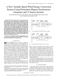 A New Variable-Speed Wind Energy Conversion System Using