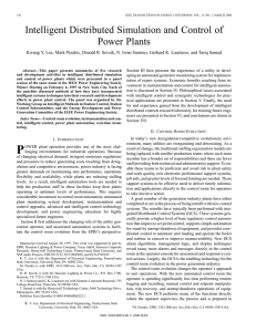Intelligent distributed simulation and control of power plants