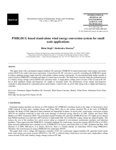 PMBLDCG based stand-alone wind energy conversion system for