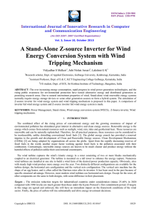 A Stand-Alone Z-source Inverter for Wind Energy Conversion