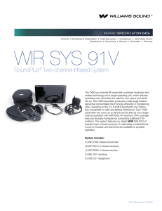 WIR SYS 91v Specifications