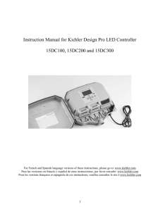 Instruction Manual for Kichler Design Pro LED