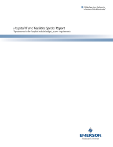 Hospital IT and Facilities Special Report