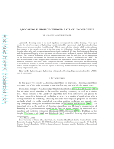 $ L_2 $ Boosting in High-Dimensions: Rate of Convergence