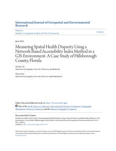 Measuring Spatial Health Disparity Using a Network