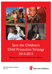 Save the Children`s Child Protection Strategy