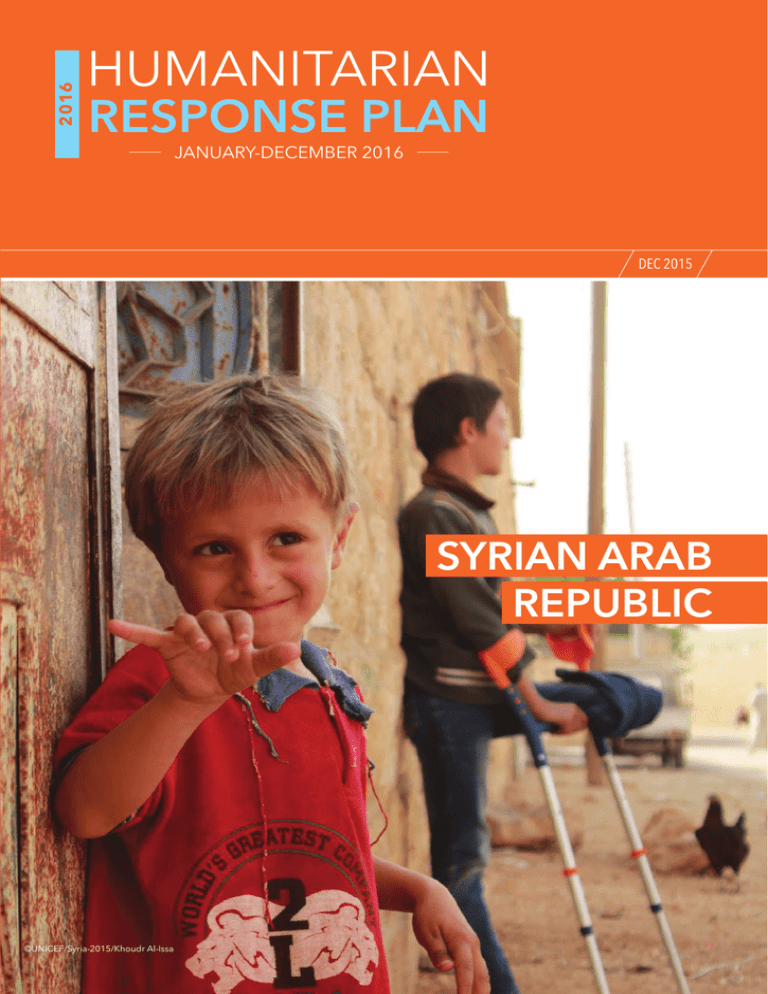 Humanitarian Response Plan