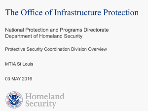 Protective Security Coordination Division Overview