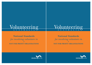 National Standards for Involving Volunteers