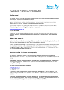 FILMING AND PHOTOGRAPHY GUIDELINES