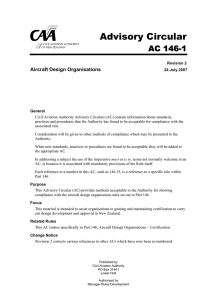 AC 146-1 Rev 2, Aircraft Design Organisations