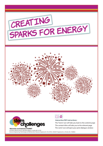 creating sparks for energy