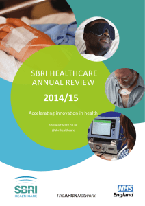 to view the 2014/15 SBRI Healthcare Annual Review.